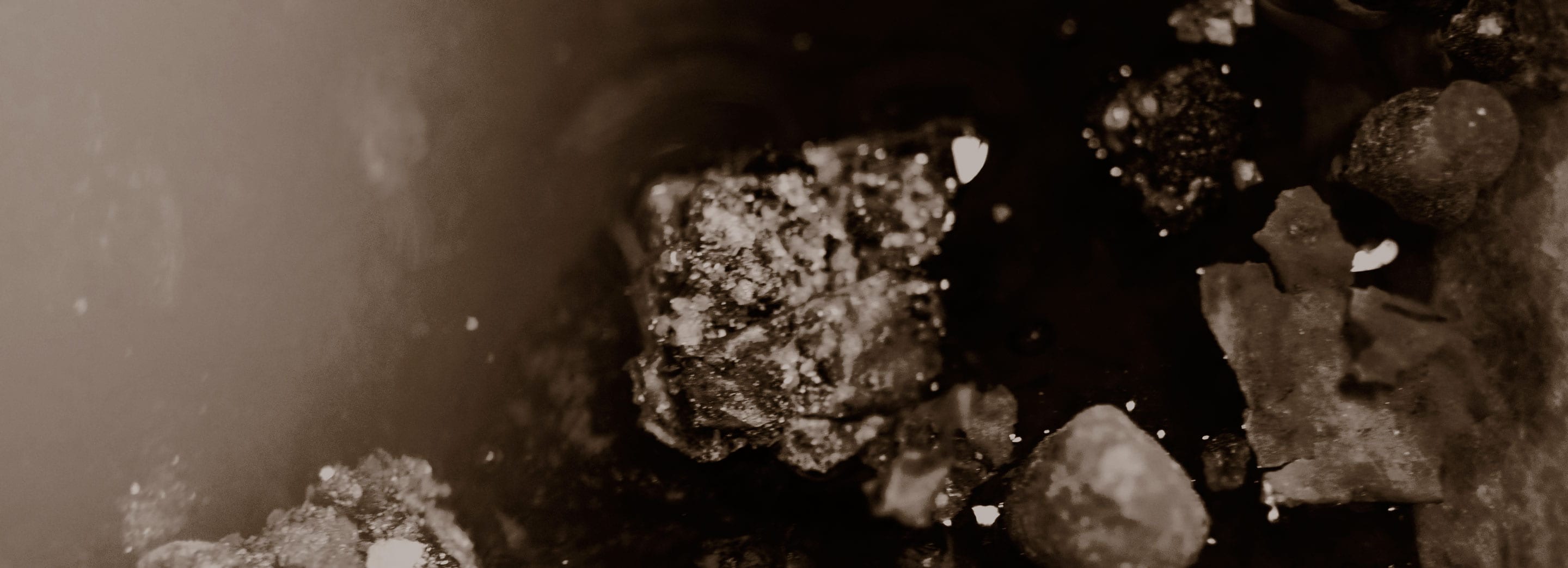 Abstract shot of melting frankincense